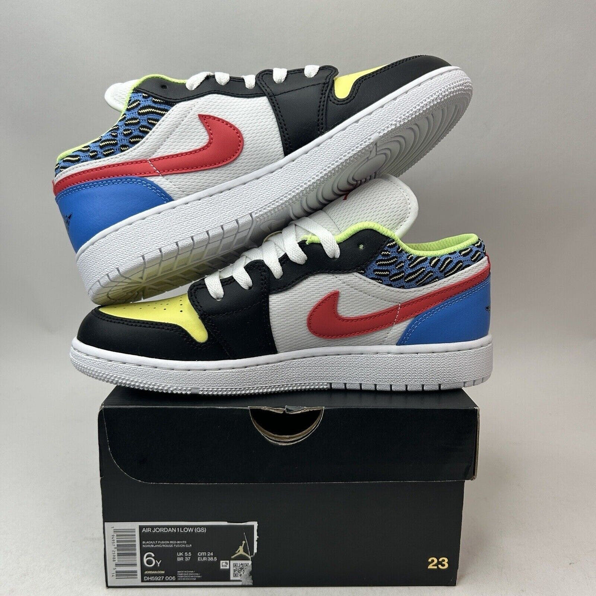 Nike Shoes Air Jordan 1 Low GS Funky Patterns/Light Fusion” 2024