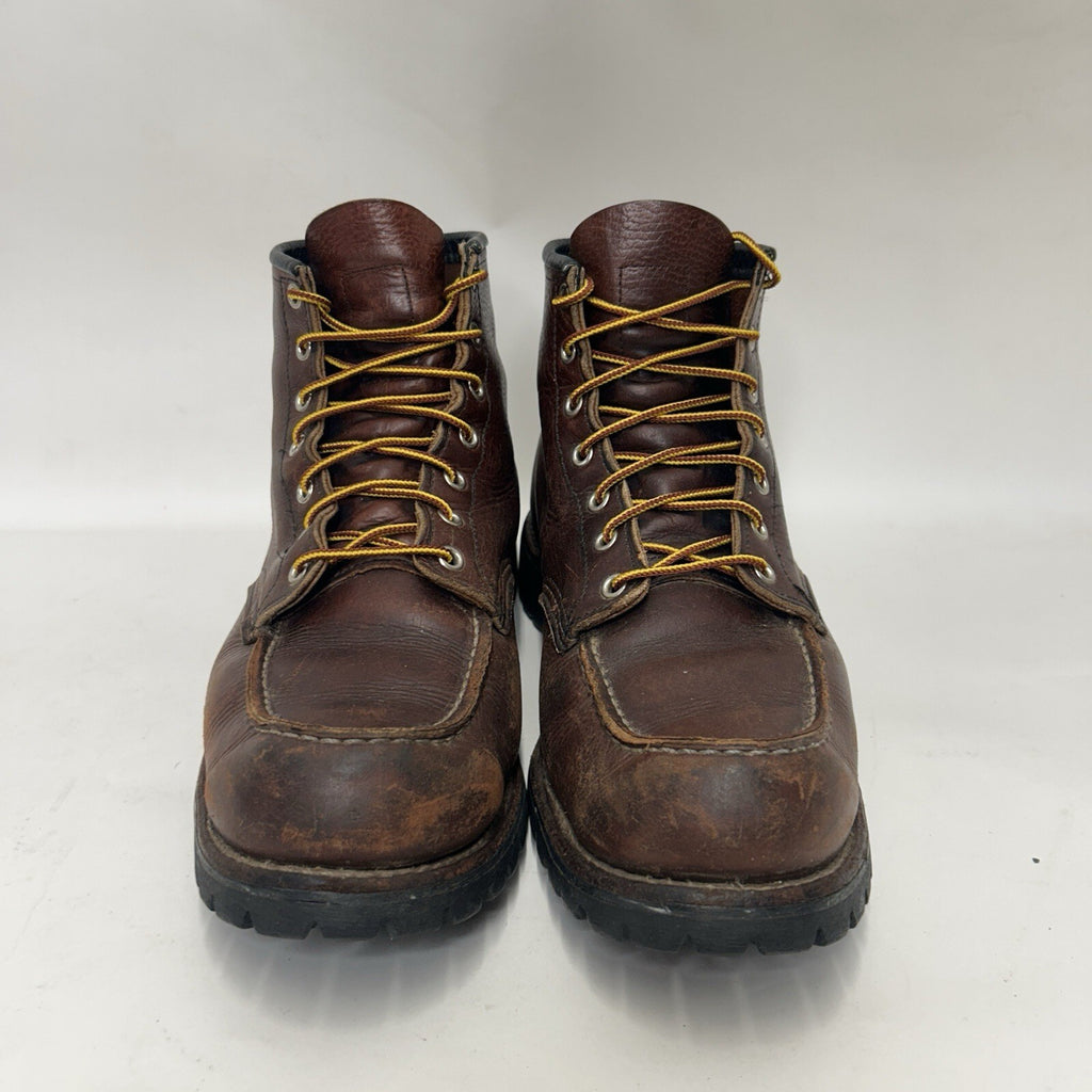 Red Wing Roughneck 6-inch Moc Work Boots “Dark Brown” 8146 Men’s 12D Worn