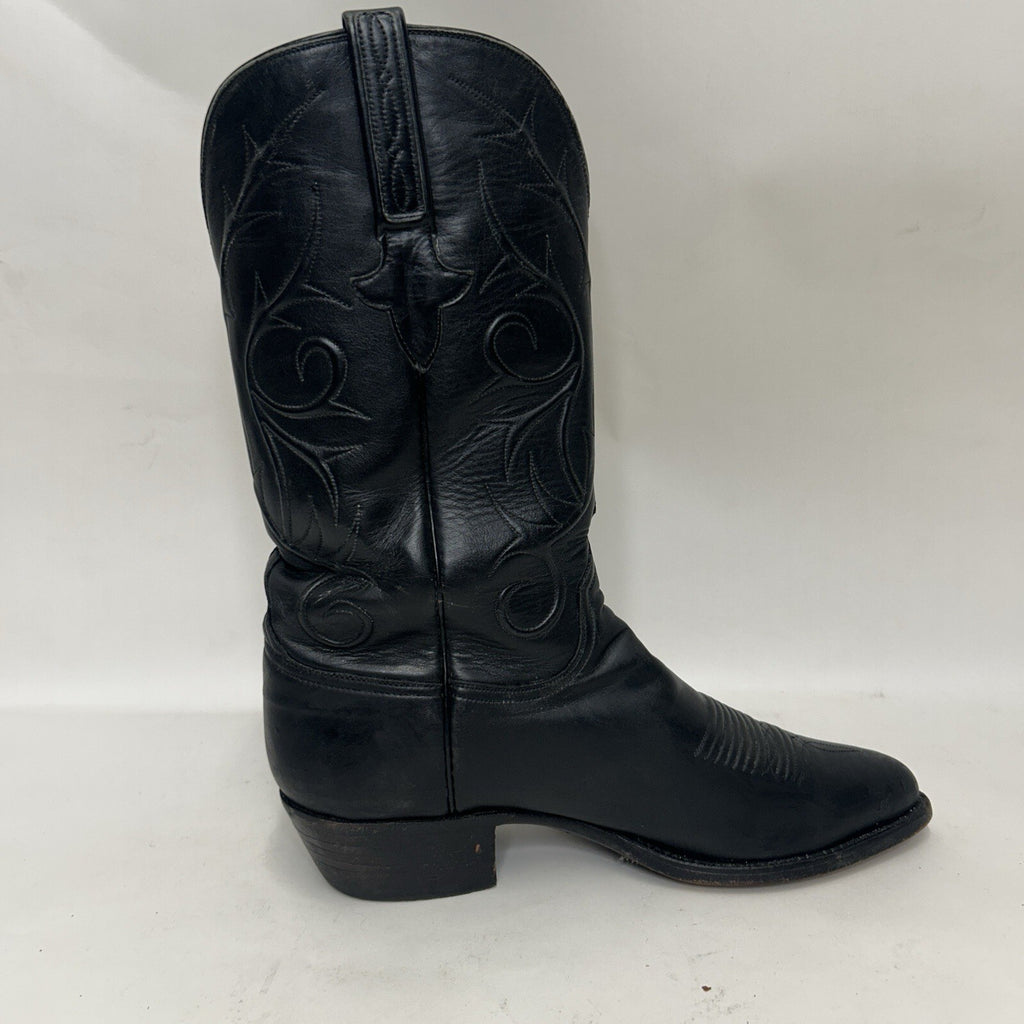 Lucchese Handmade Classics Goatskin Vines Cowboy Boots “Black” L1309 Men’s 8.5D