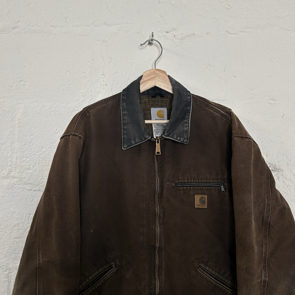 Vintage Carhartt Blanket-Lined Detroit Jacket “Dark Brown” J97 DKB Men’s Large