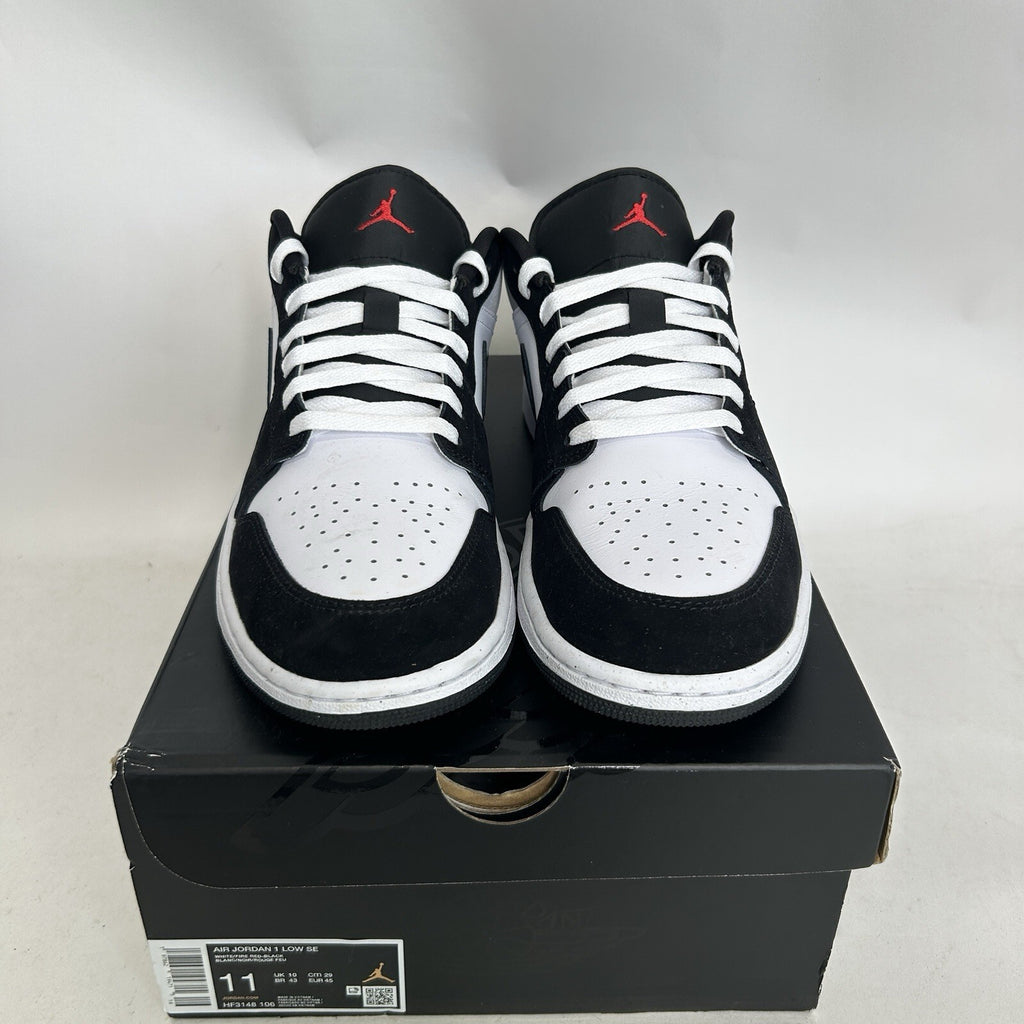 Nike Air Jordan 1 Retro Low SE “Matte Silver/Fire Red/Black” HF3148-106 Men’s 11