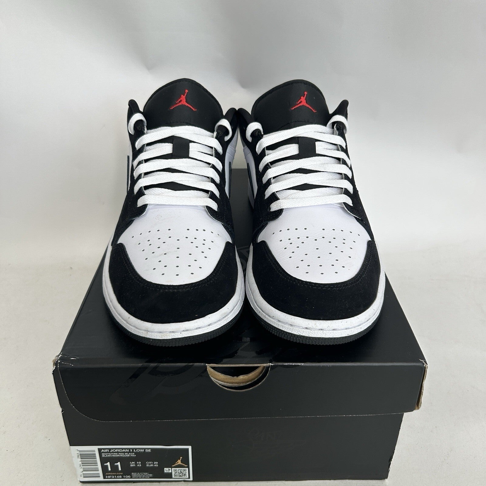 Nike Air Jordan 1 Retro Low SE “Matte Silver/Fire Red/Black” HF3148-106 Men’s 11