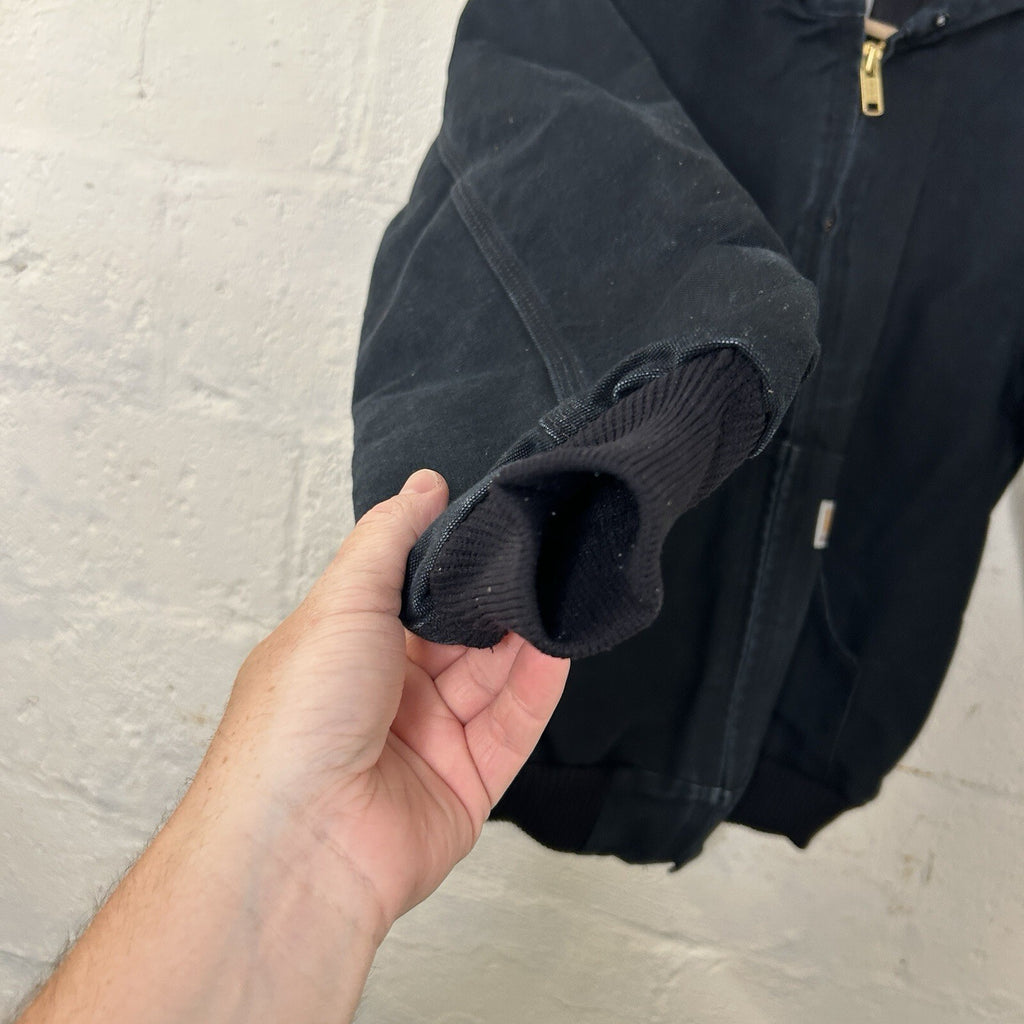 Vintage Carhartt Quilted Hooded Active Jacket “Black” J140 BLK Men’s Small