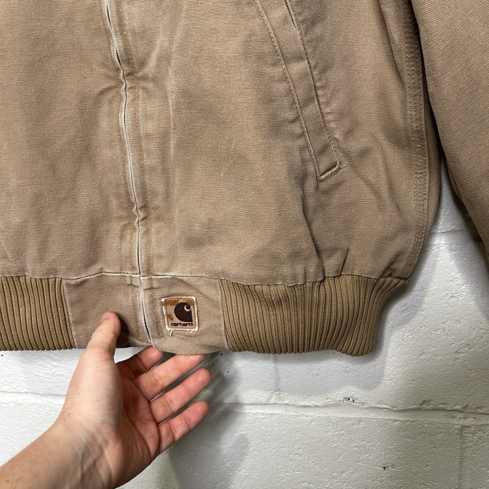 Vintage Carhartt Quilted Santa Fe Jacket “Saddle” J14 SDL Men’s Medium