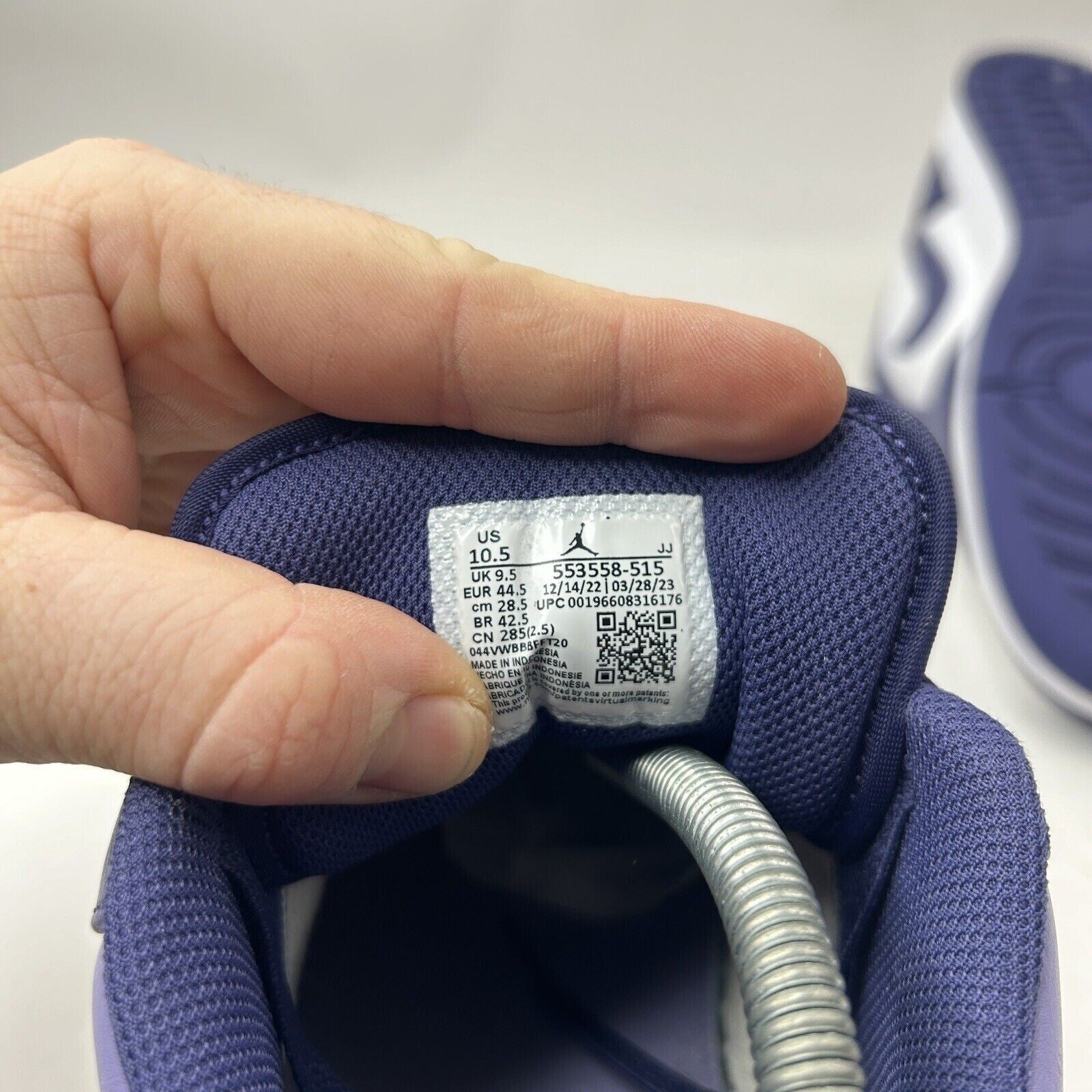 Nike Shoes Air Jordan 1 Retro Low “Sky J Purple/Blueberry” 2023
