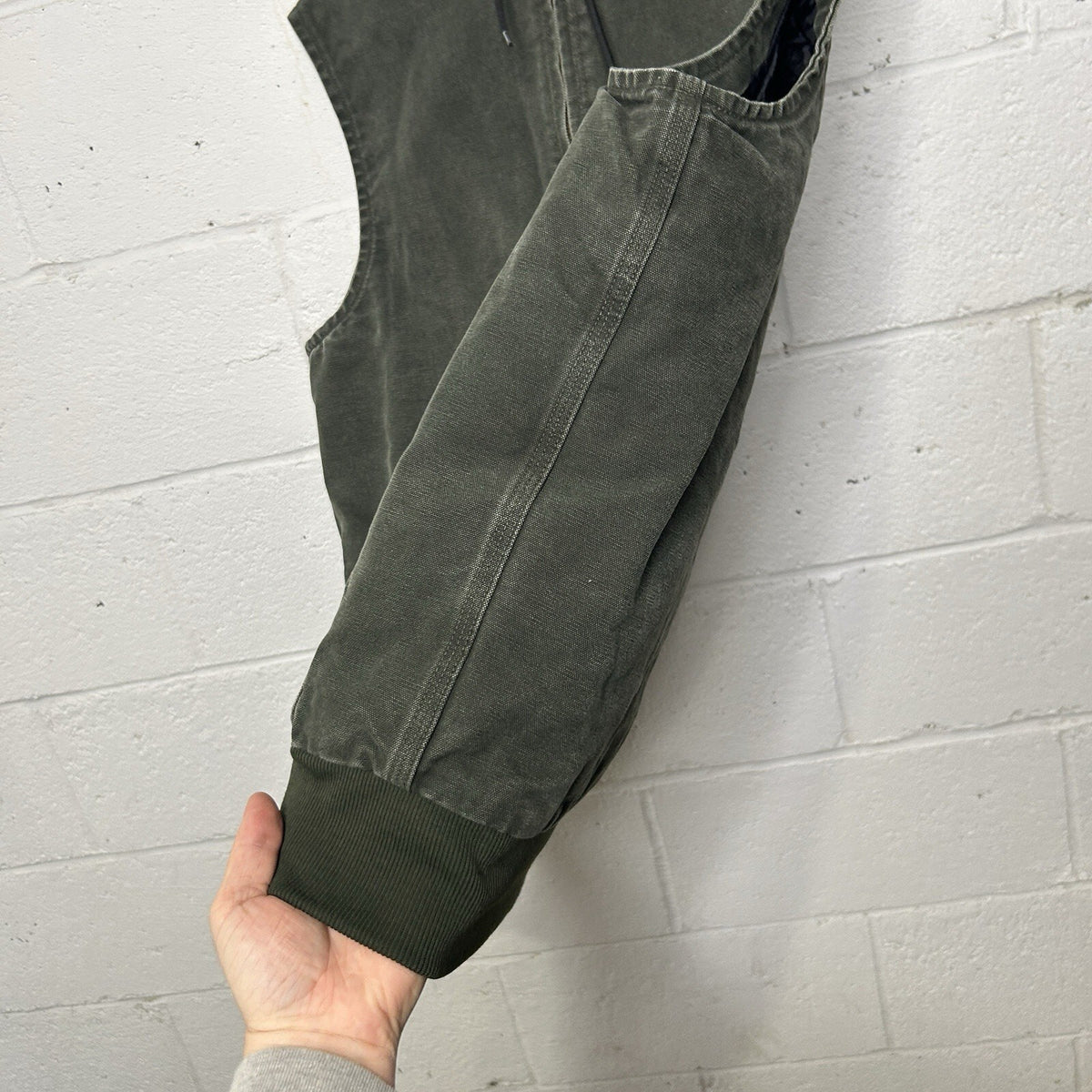 Carhartt Hooded Quilted Canvas Vest “Moss Green” 100121