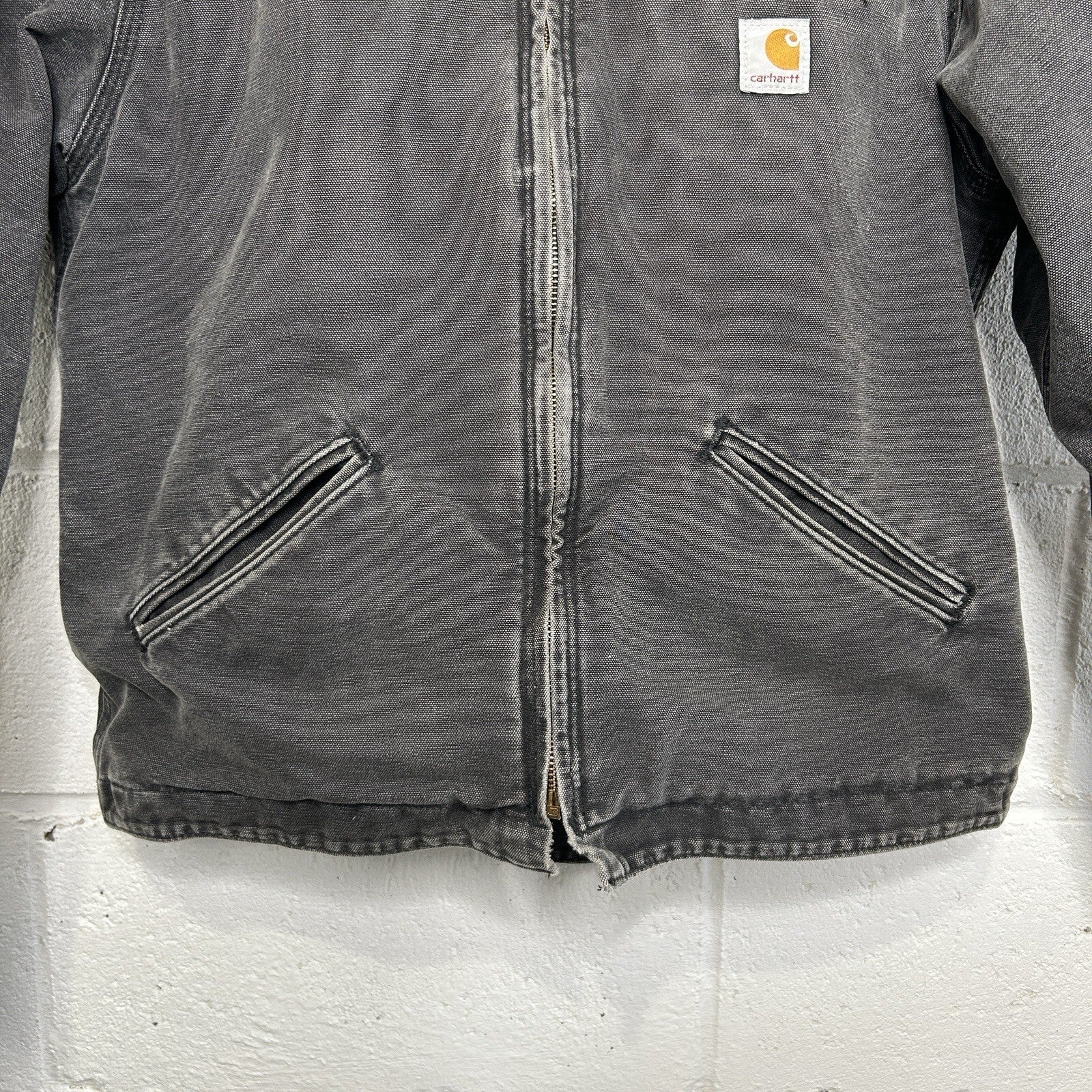 Y2K Carhartt Sherpa-Lined Hooded Detroit Jacket “Black” WJ141 BLK Women’s Medium