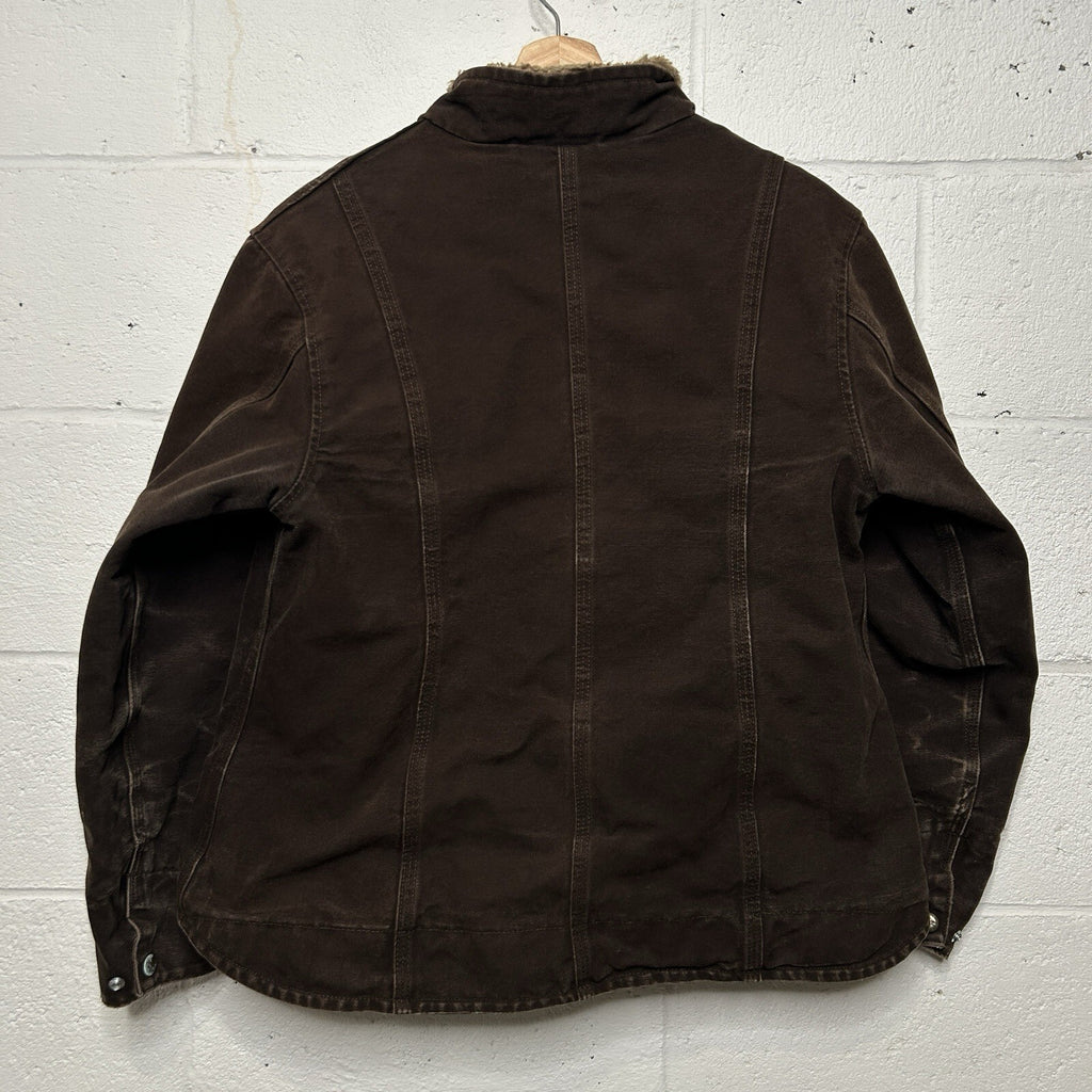 Vintage Carhartt Sherpa-Lined Canyon Jacket “Dark Brown” WJ022 DKB Women’s Large