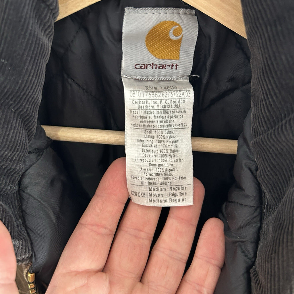 Vintage Carhartt Quilted Artic Jacket “Dark Brown” C26 DKB Men’s Medium