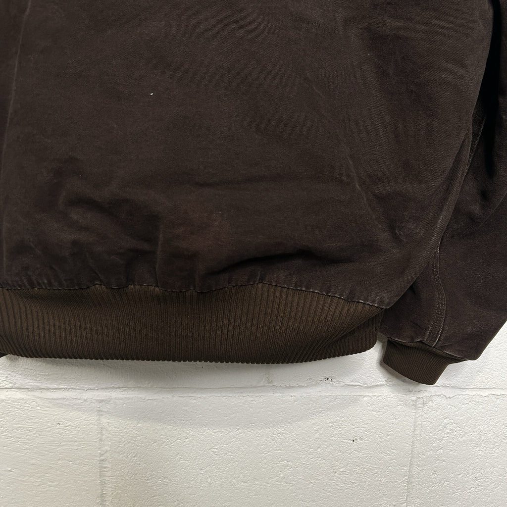 Vintage Carhartt Hooded Active Jacket “Dark Brown” J130 DKB Men’s Large Worn