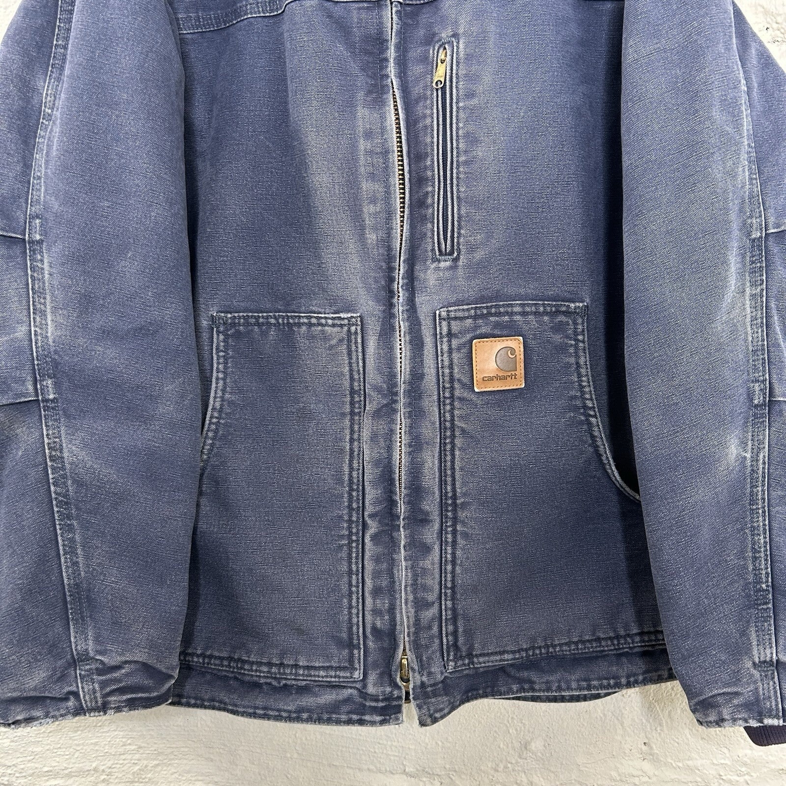 Vintage Carhartt Sherpa-Lined Ridge Jacket “Deep Blue” C61 DPB Men’s Large