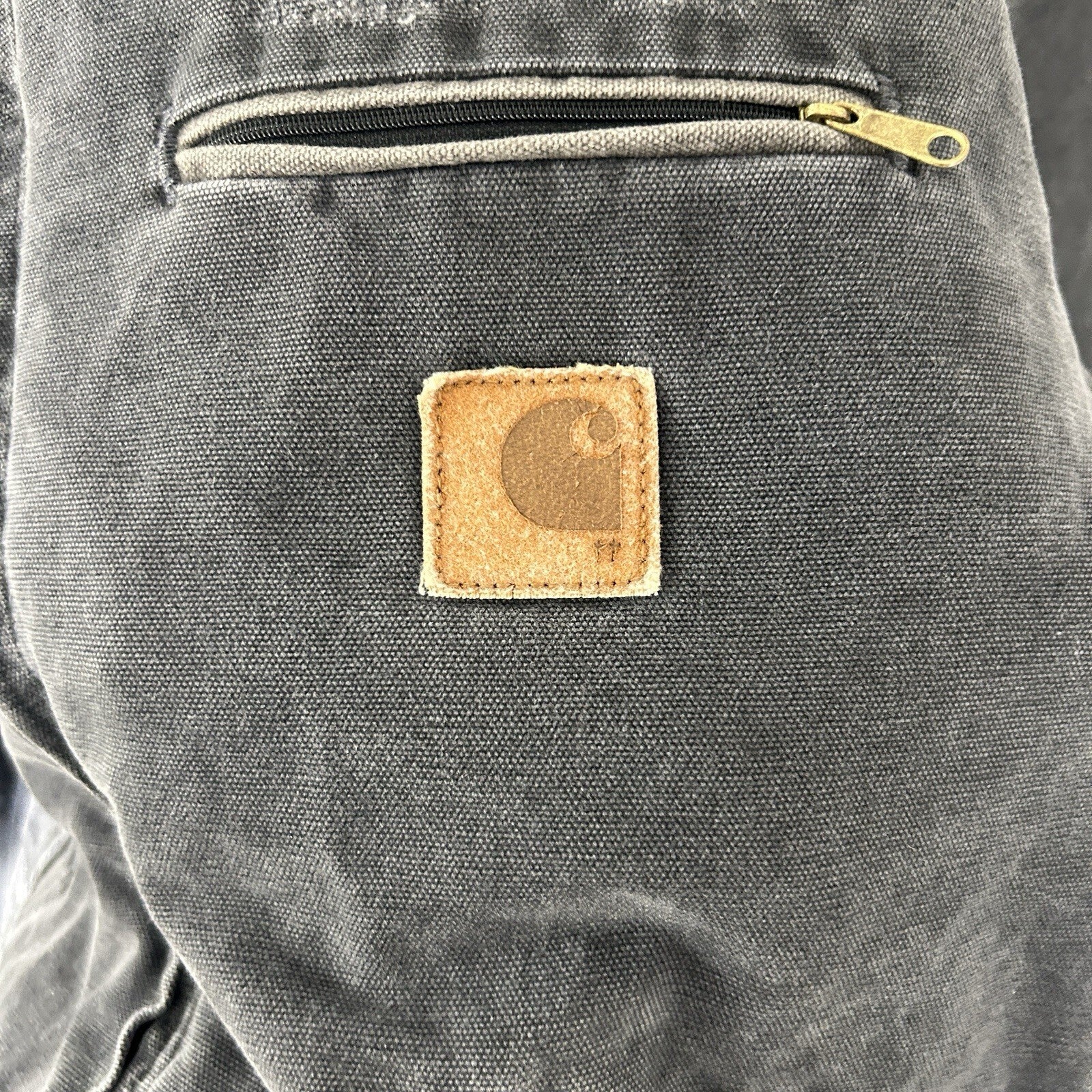 Vintage Carhartt Blanket-Lined Detroit Jacket “Petrol Grey” J97 PTL Men’s XL