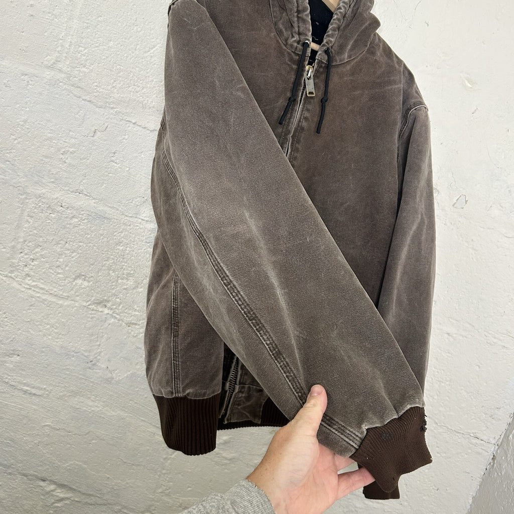 Vintage Carhartt Quilted Hooded Active Jacket “Chestnut” J130 CHT Men’s Medium