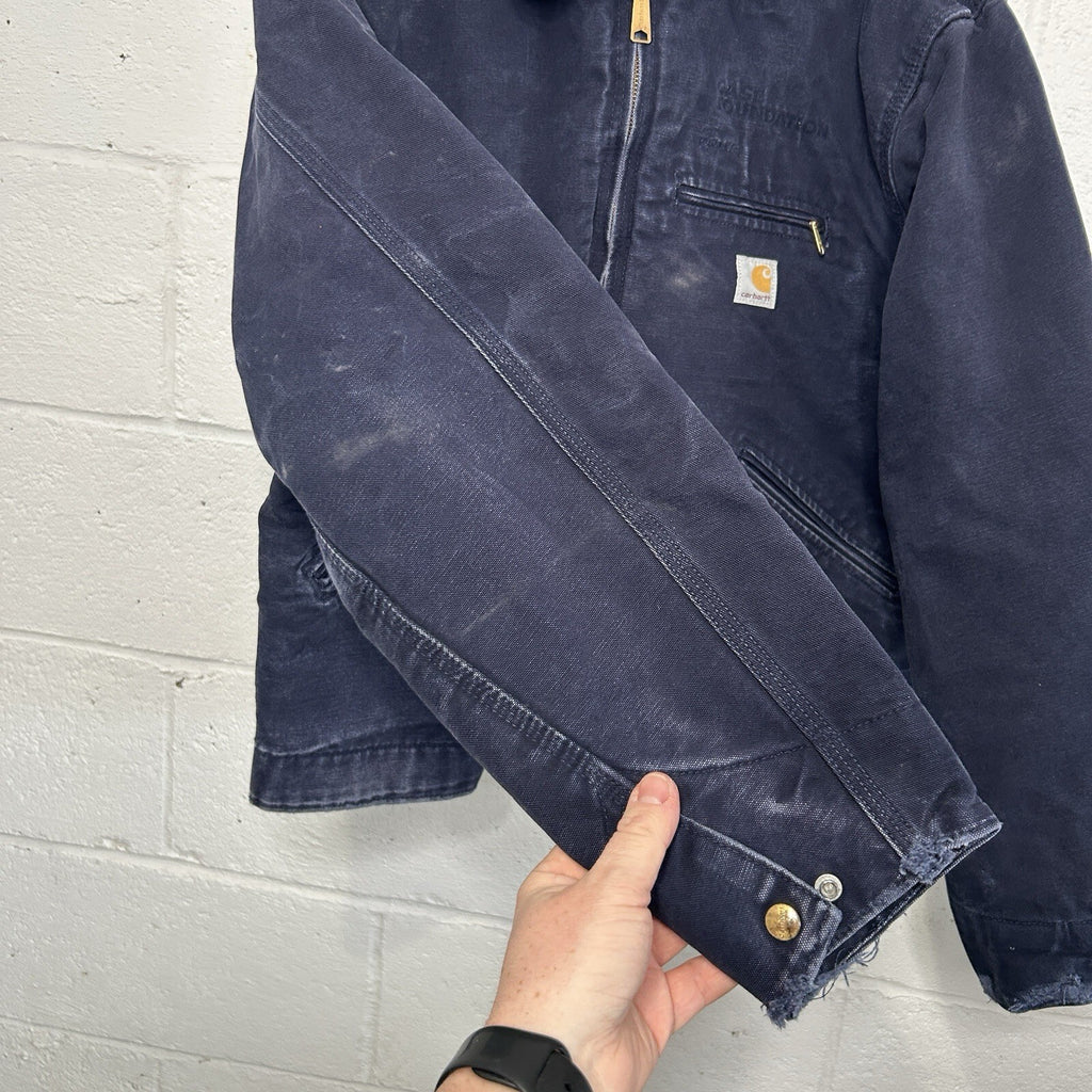 Vintage Carhartt Blanket-Lined Detroit Jacket “Dark Navy” J01 DNY Men’s 42/Large