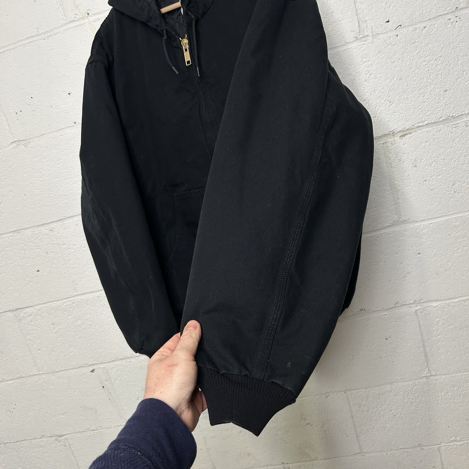 Vintage Carhartt Quilted Hooded Active Jacket “Black” J280 BLK Men’s X-Large