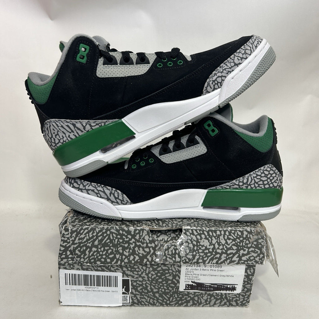 Nike Air Jordan 3 Retro OG “Pine Green Black  White” CT8532-030 Men’s 9.5 New
