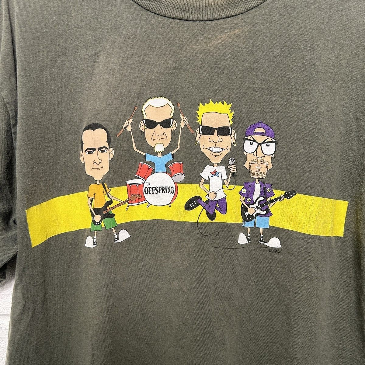 Vintage The Offspring Punk Rock Band Cartoon T-Shirt “Olive”