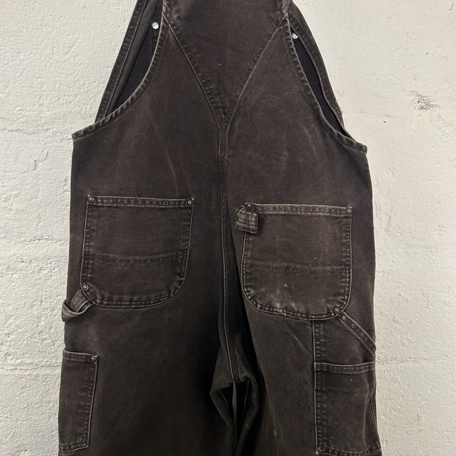 Vintage Carhartt Sandstone DoubleKnee Overalls “Dark Brown”