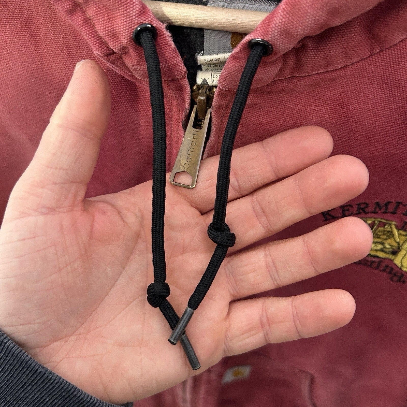 Vintage Carhartt Fleece-Lined Active Jacket “Dark Red” J158 DKR