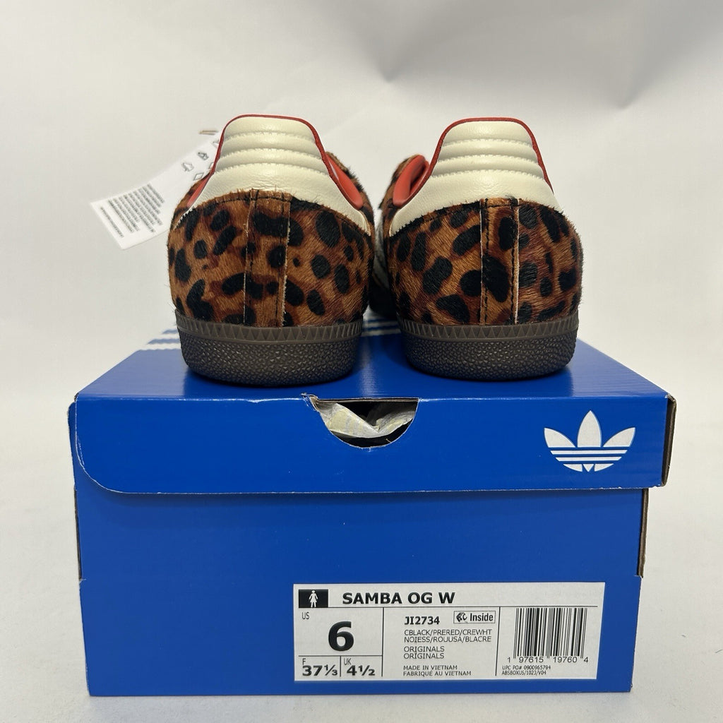 adidas Samba OG WMNS Leopard - “Preloved Red” JI2734 Women's 6 New