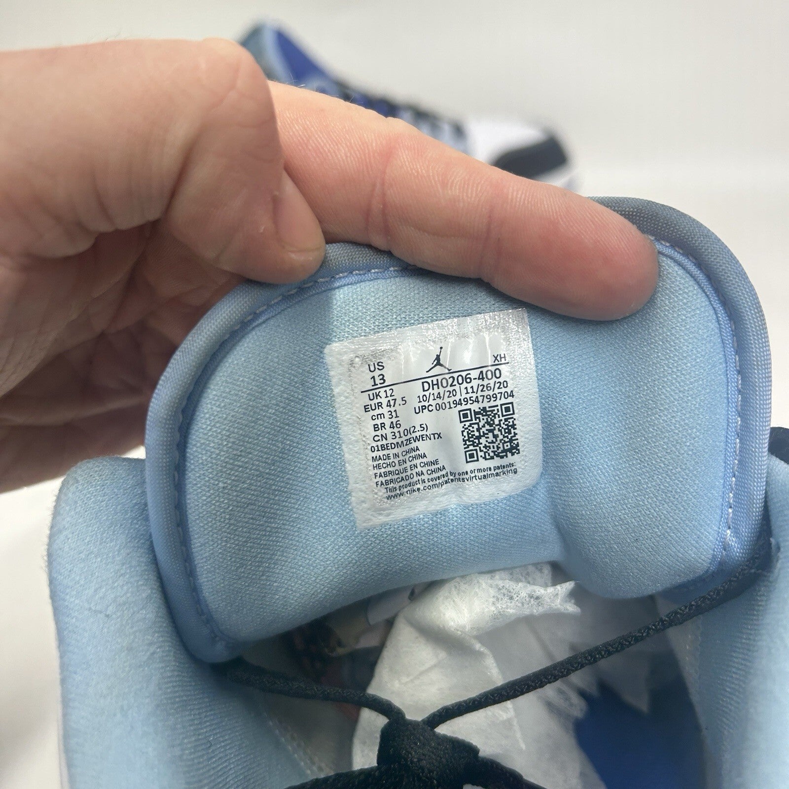 Nike Air Jordan 1 Retro Low SE “Racer Blue White” DH0208-400 Men’s 13