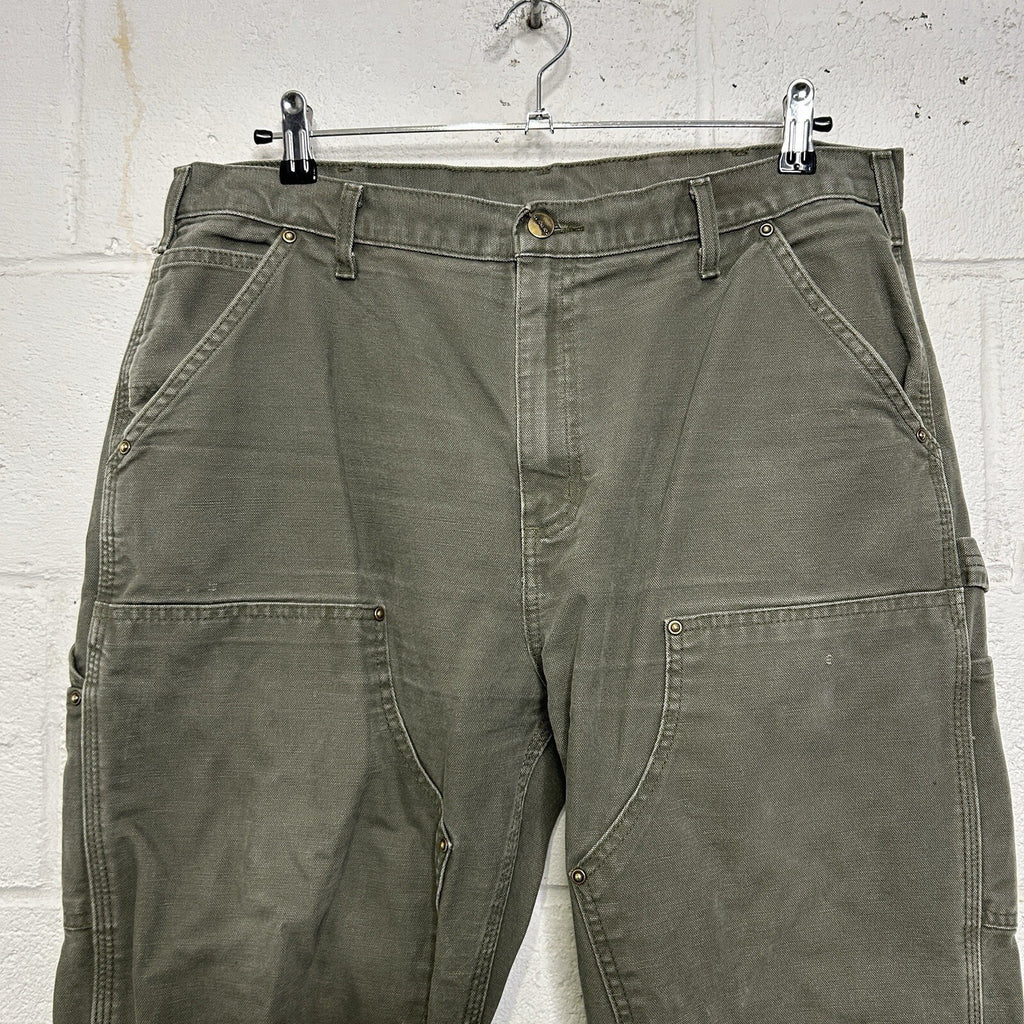 Vintage Carhartt DoubleKnee Dungaree Carpenter Pants “Moss”