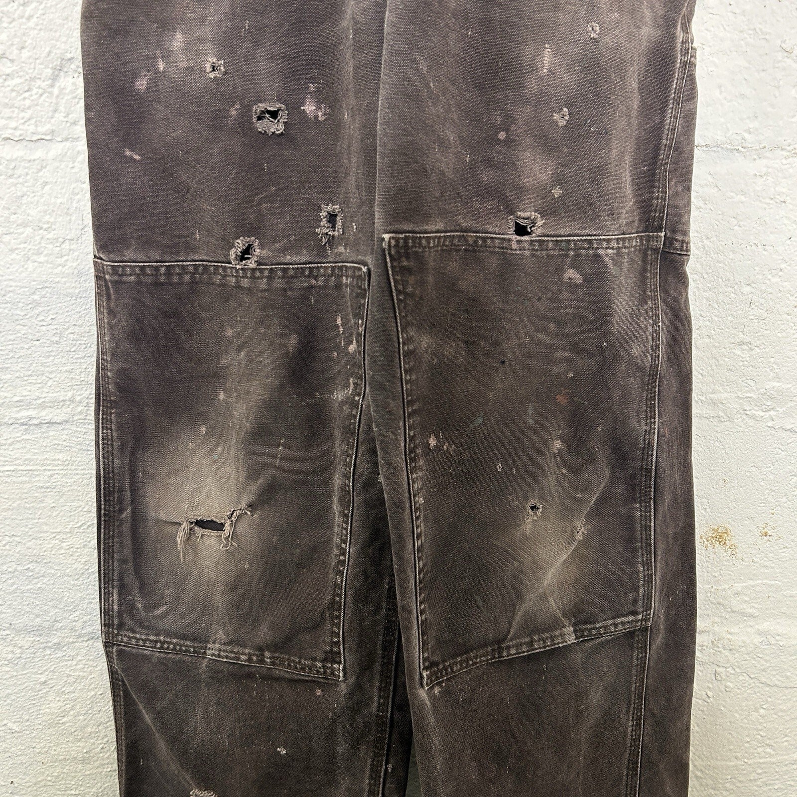 Vintage Carhartt Sandstone DoubleKnee Overalls “Dark Brown”