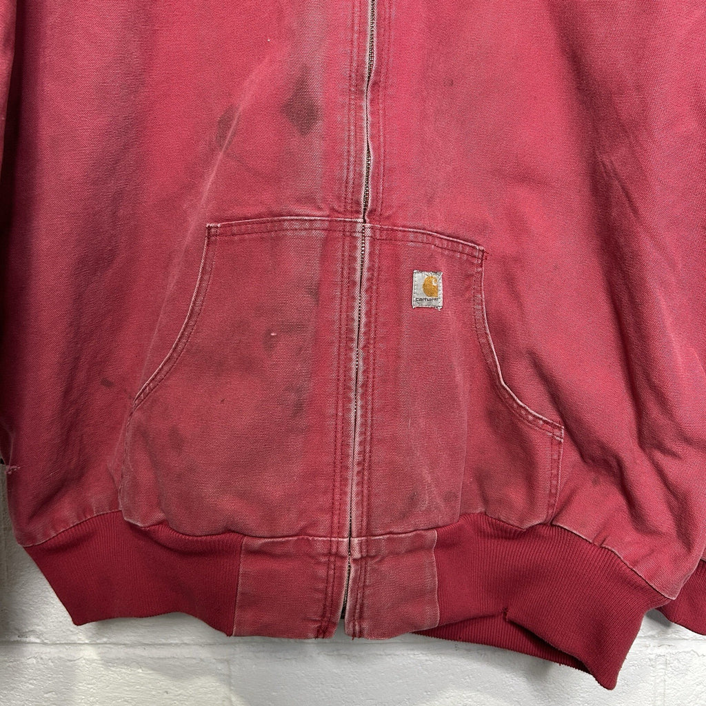 Y2K Carhartt Quilted Hooded Jacket “Crabapple Pink” WJ130 624 Women’s 2XL