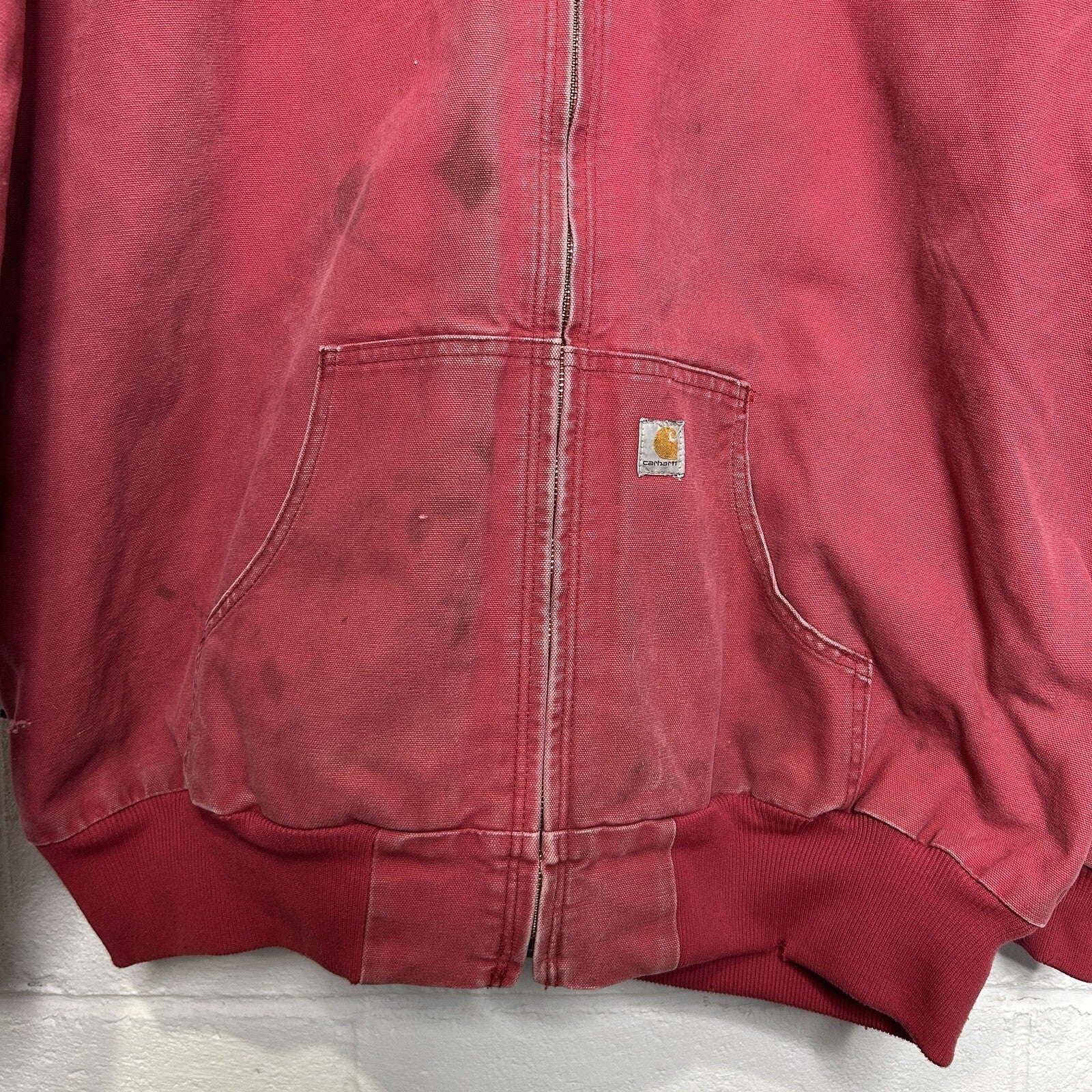 Y2K Carhartt Quilted Hooded Jacket “Crabapple Pink” WJ130 624 Women’s 2XL
