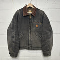 Vintage Distressed Blanketed Carhartt Detroit Jacket “Black” J97 BLK Men’s XL