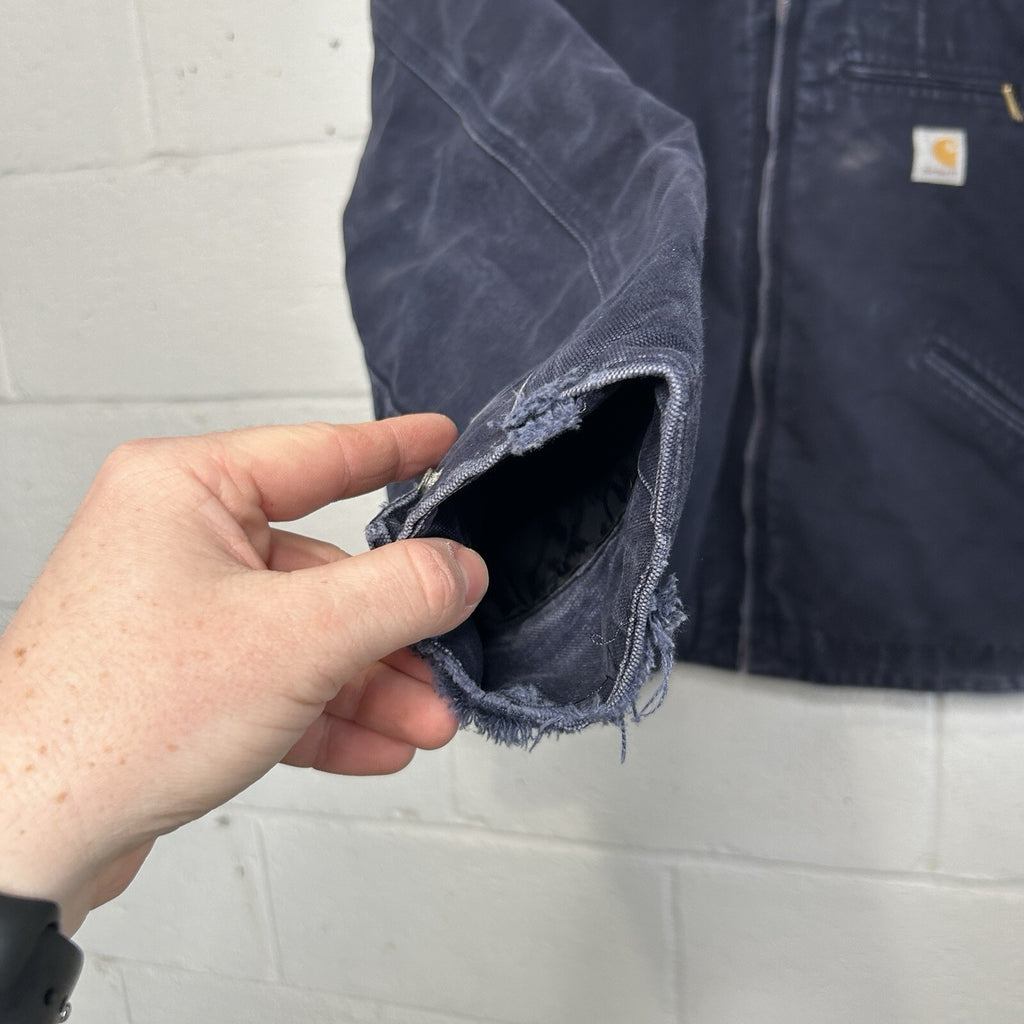 Vintage Carhartt Blanket-Lined Detroit Jacket “Dark Navy” J01 DNY Men’s 42/Large