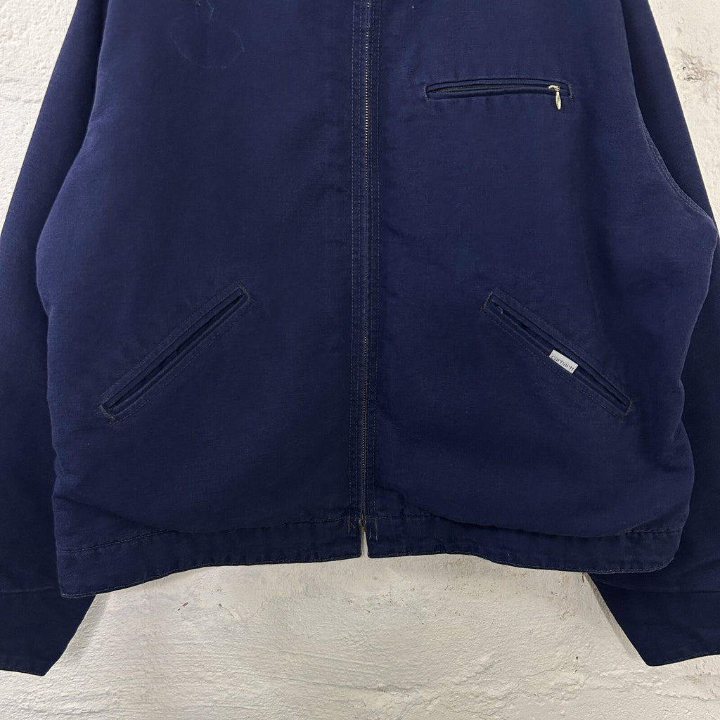 Vintage Carhartt Blanket-Lined Detroit Jacket “Dark Navy” JB242 Men’s X-Large