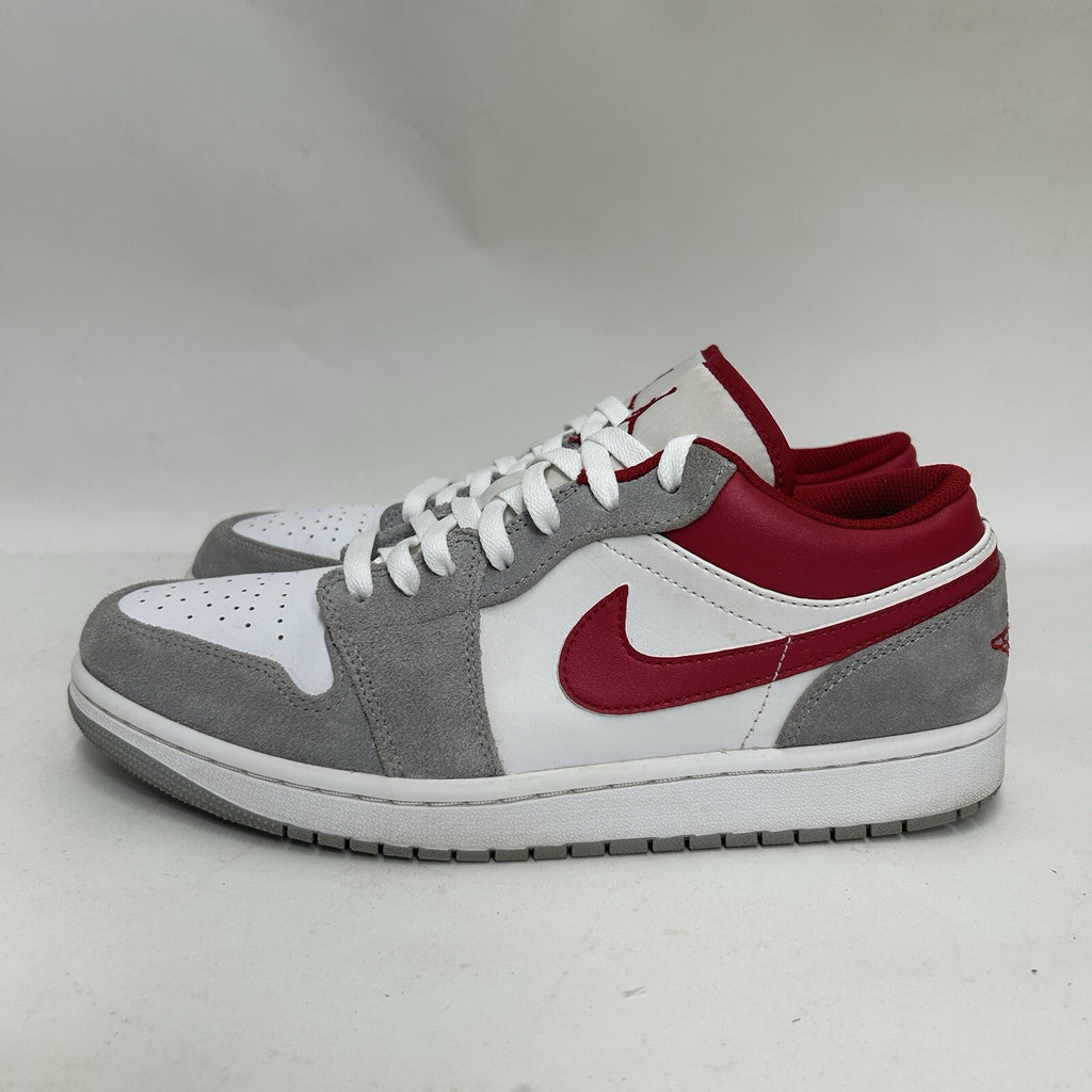 Nike Air Jordan 1 Low Retro SE “Light Grey/Red/White” DC6991-016 Men's 10 Worn