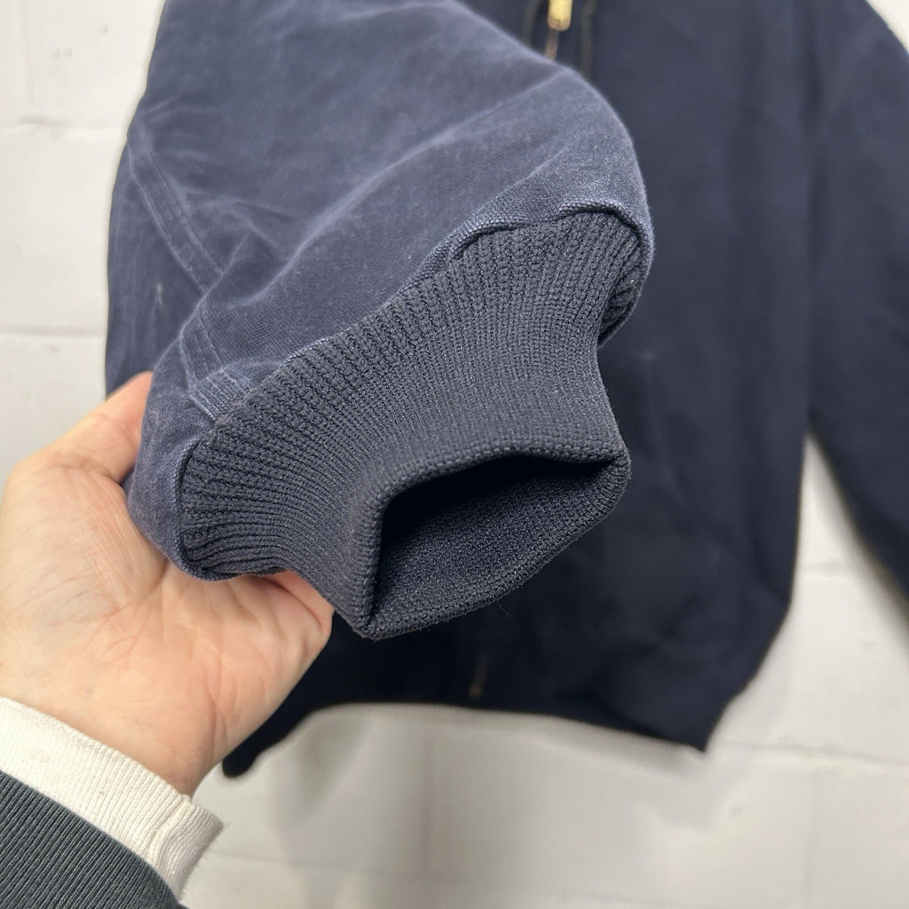 Vintage Carhartt Hooded Active Jacket “Midnight Blue” J130 MDT Men’s X-Large