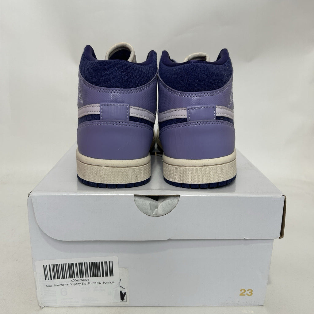 Nike Air Jordan 1 Mid SE WMNS “Light Purple Chenille” DZ3745-500 Women’s 6 New