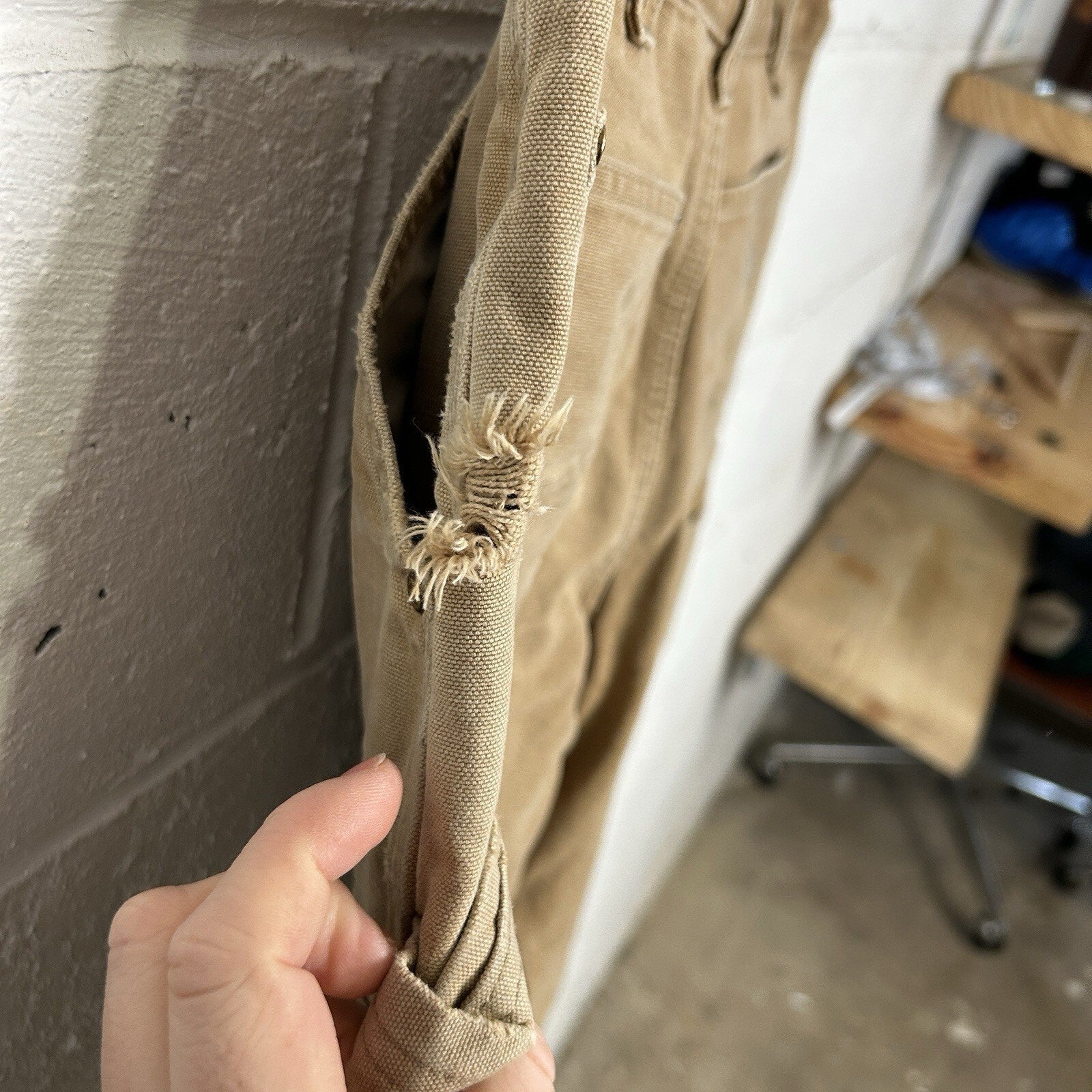 Vintage Carhartt Canvas DoubleKnee Pants “Brown” B01