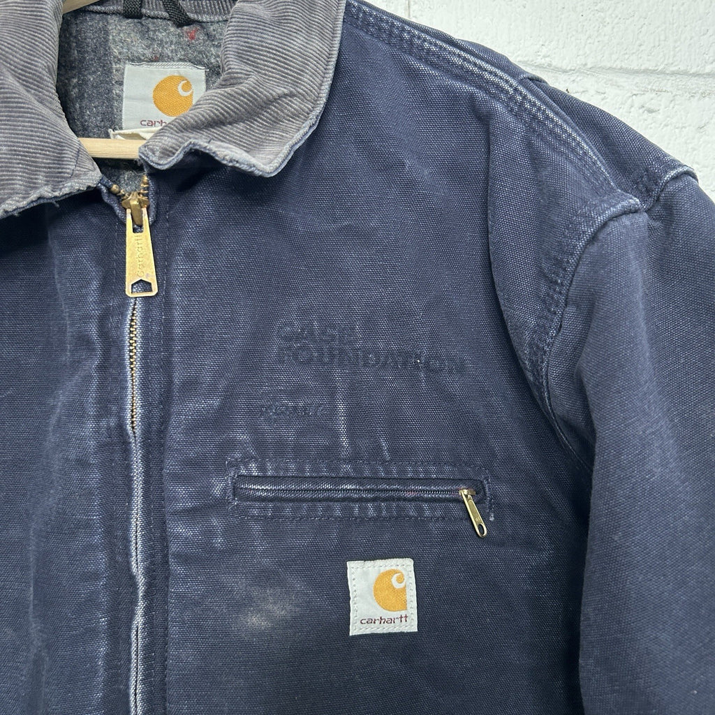 Vintage Carhartt Blanket-Lined Detroit Jacket “Dark Navy” J01 DNY Men’s 42/Large