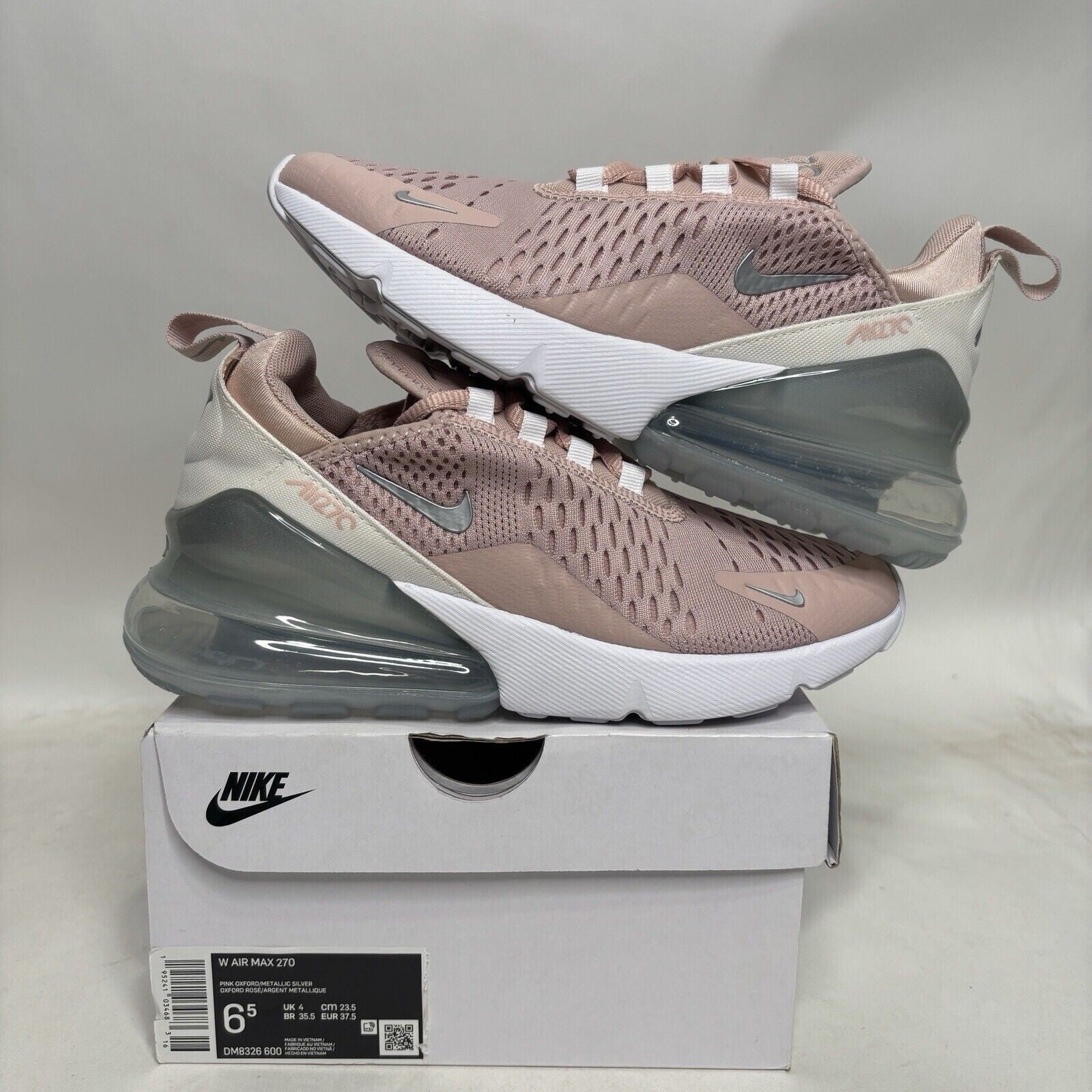 Nike Shoes Air Max 270 WMNS “Pink Oxford Metallic Silver” 2024