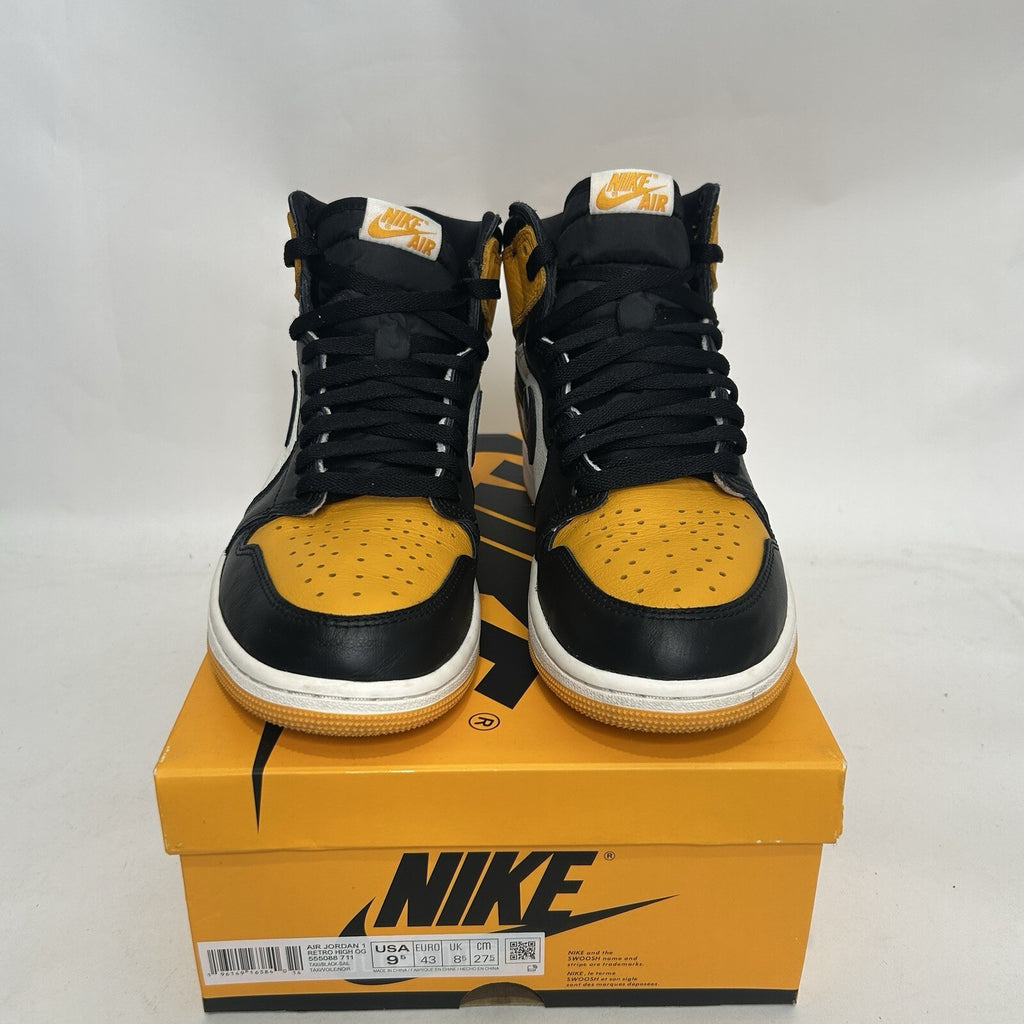 Nike Air Jordan 1 Retro High OG “Taxi/Black-Sail” 555088-711 Men’s 9.5 Worn