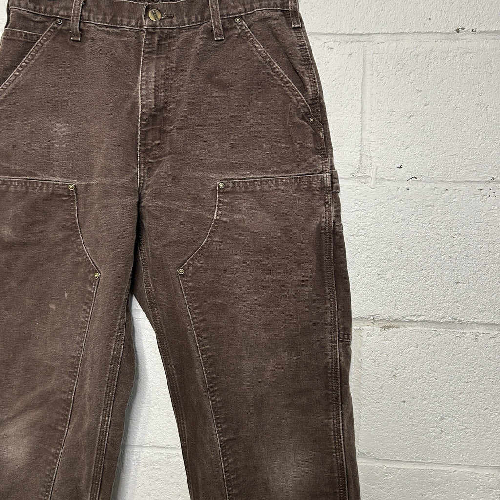 Vintage Carhartt DoubleKnee Dungaree Pants “Dark Brown”
