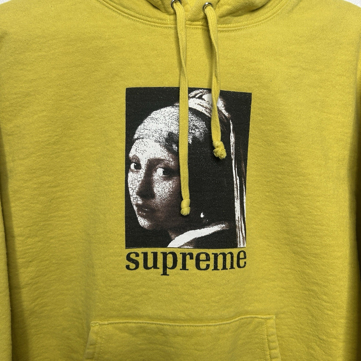 Supreme Pearl Hooded Sweatshirt “Lemon Yellow” FW20 Men’s Small Worn