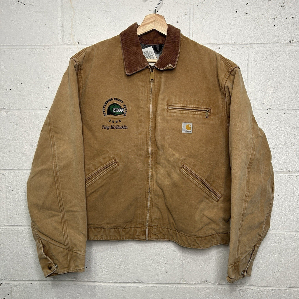 Vintage Carhartt Blanket-Lined Detroit Jacket “Brown Wheat”