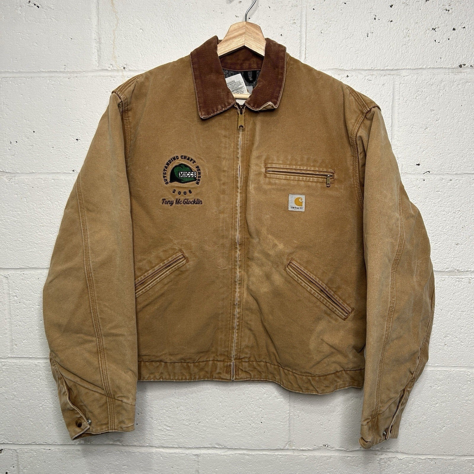 Vintage Carhartt Blanket-Lined Detroit Jacket “Brown Wheat”
