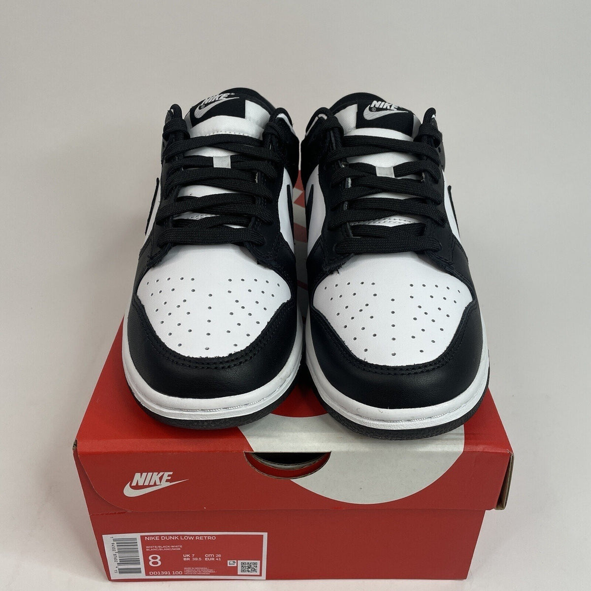 Nike Dunk Low Retro “Black White/Panda” DD1391-100 Men’s 8/Women’s 9.5 Brand New