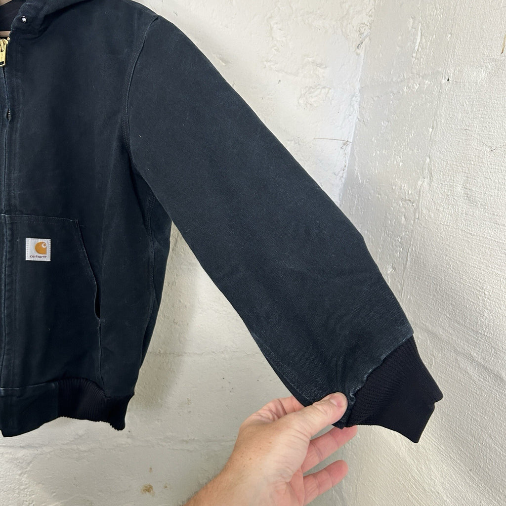 Vintage Carhartt Quilted Hooded Active Jacket “Black” J140 BLK Men’s Small