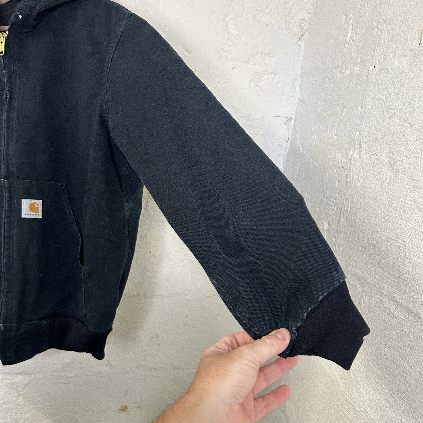 Vintage Carhartt Quilted Hooded Active Jacket “Black” J140 BLK Men’s Small