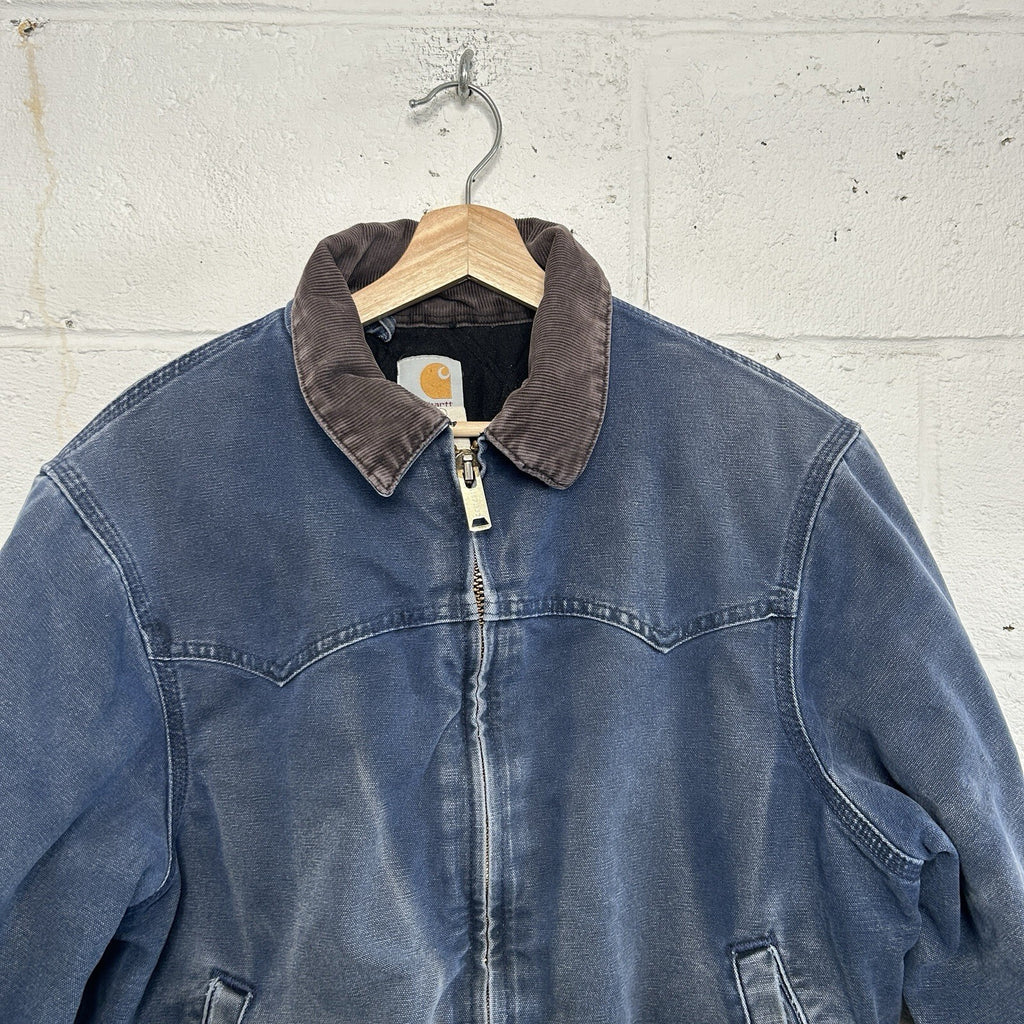 Vintage Carhartt Quilted Santa Fe Jacket “Blue” J14 BLU Men’s Medium Rare