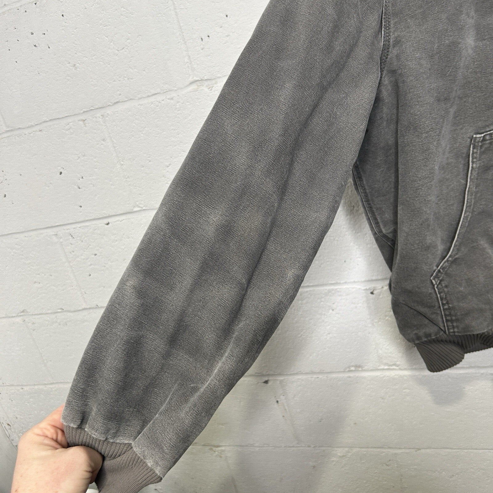 Vintage Carhartt Quilted Hooded Active Jacket “Gravel Grey” J130 GVL Men’s Large
