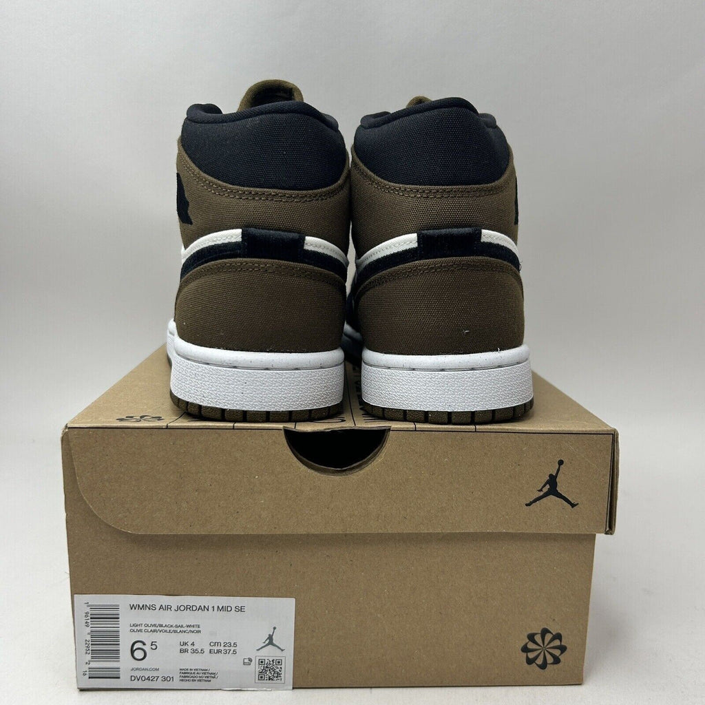 Nike Shoes Air Jordan 1 Mid SE WMNS Retro "Olive Toe" 2023