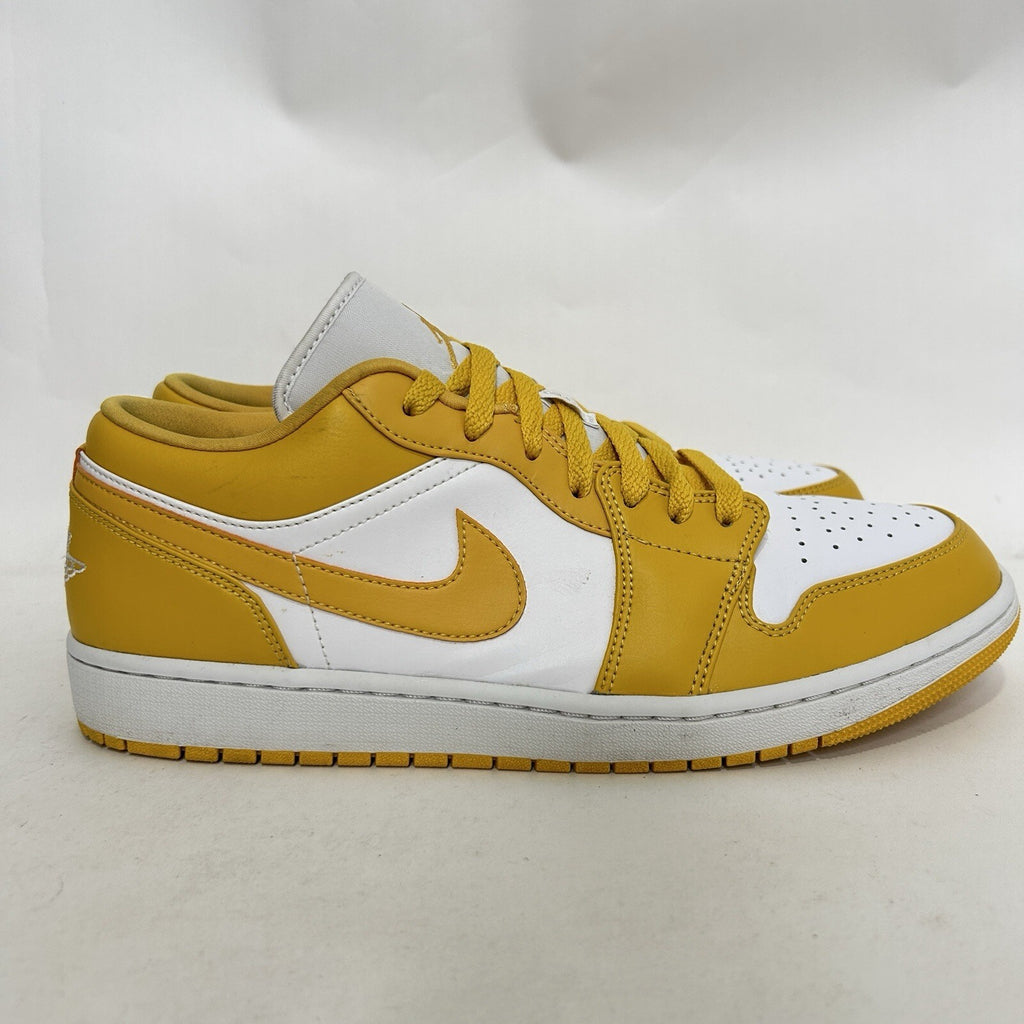 Nike Air Jordan 1 Low “Pollen/Yellow White” Shoes 553558-171 Men's 13 Worn